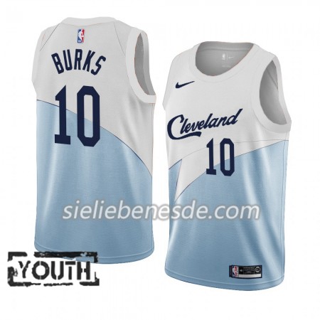 Kinder NBA Cleveland Cavaliers Trikot Alec Burks 10 2018-19 Nike Blau Weiß Swingman
